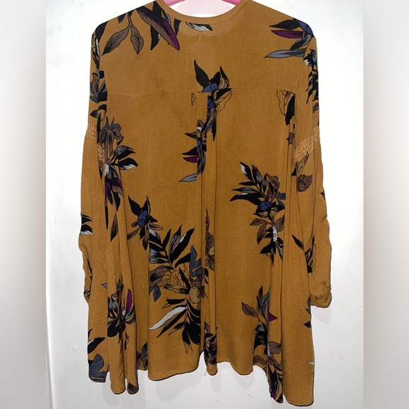 Free People Boho Floral Oversize  Pullover Tunic Dress/ Blouse - Picture 2 of 14